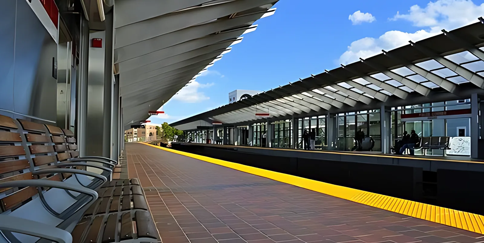 Station canopy – Fields Corner MBTA, Boston, USA