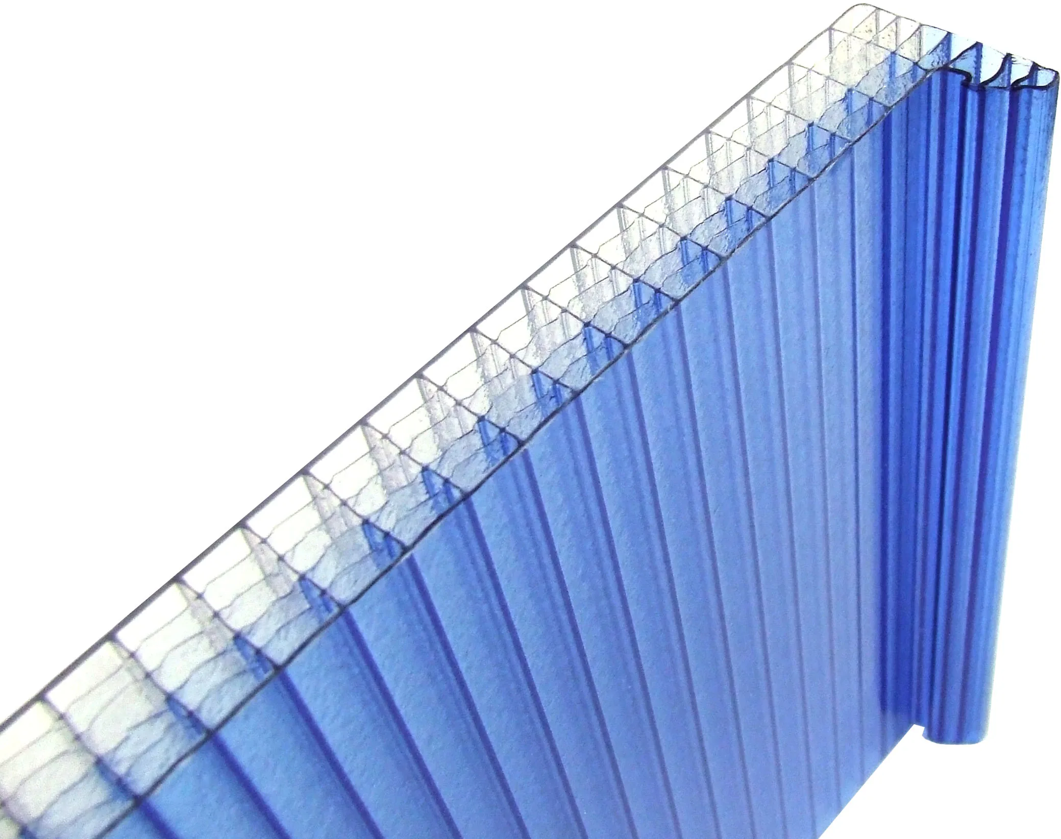 Double-colour polycarbonate panel sample