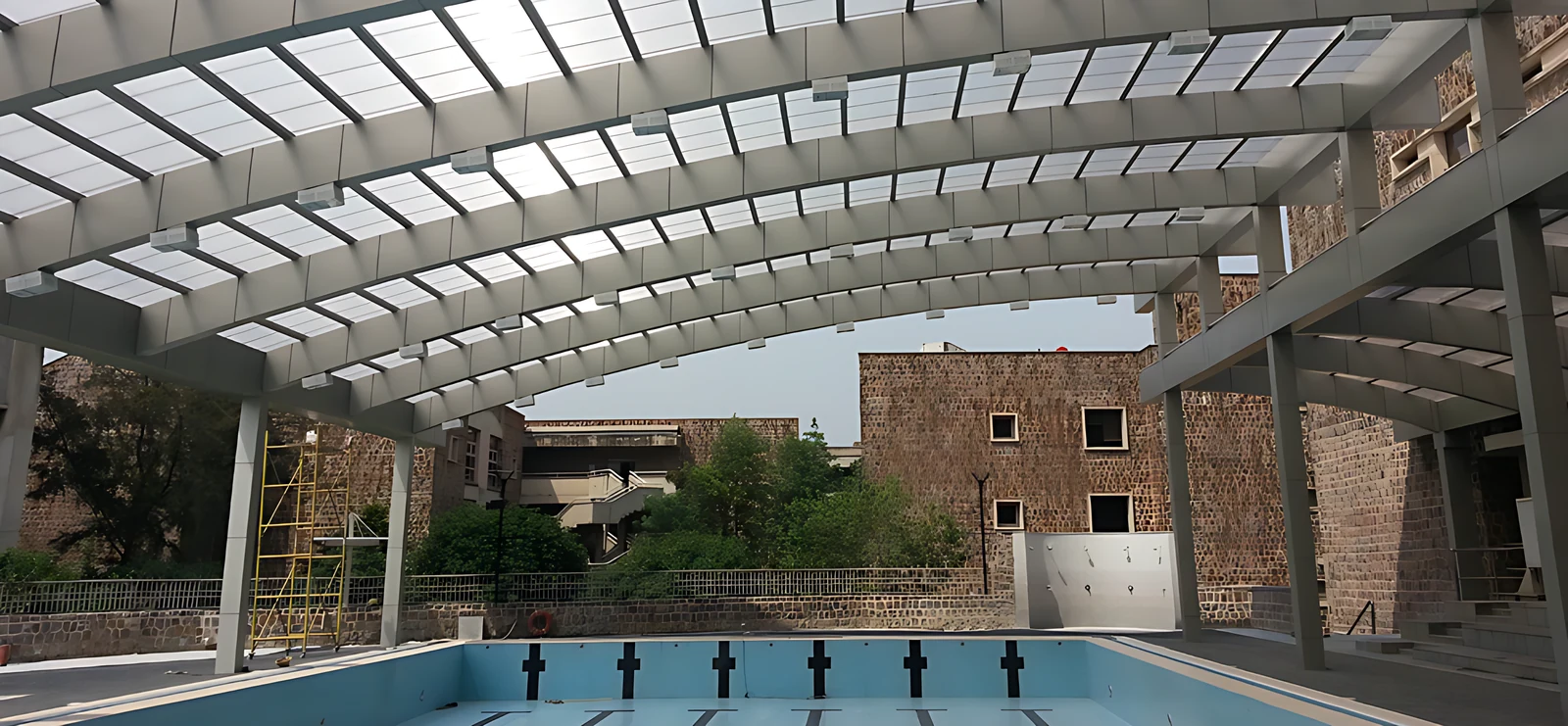 arcoPlus® pool canopy – U.S. Embassy School, New Delhi, India