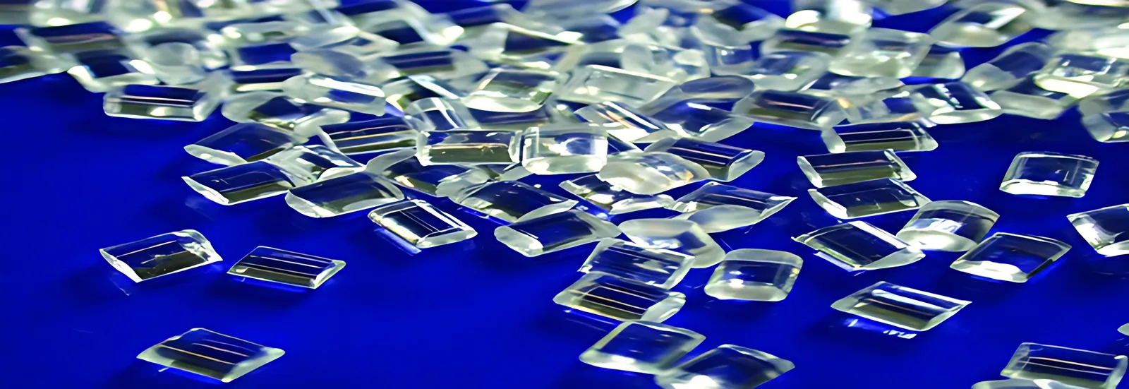 Clear polycarbonate resin granules